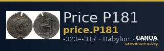 Price P181 — CANOA