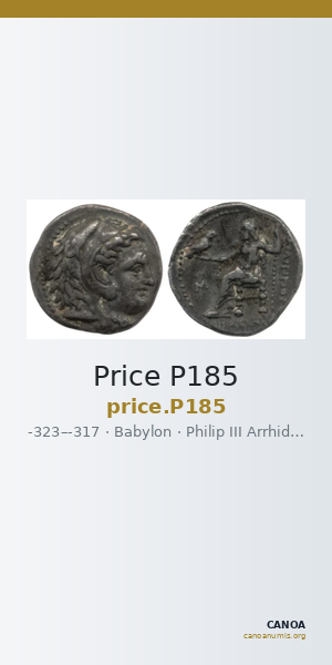 Price P185 — CANOA