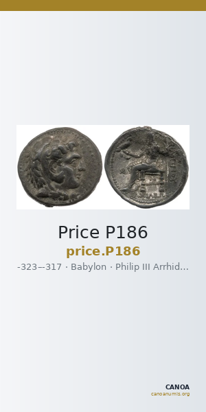 Price P186 — CANOA