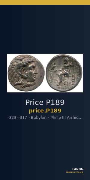 Price P189 — CANOA