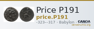 Price P191 — CANOA