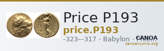 Price P193 — CANOA