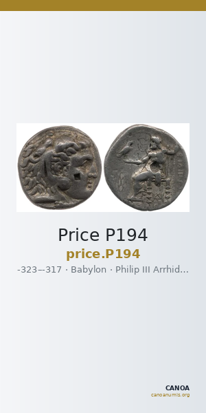 Price P194 — CANOA