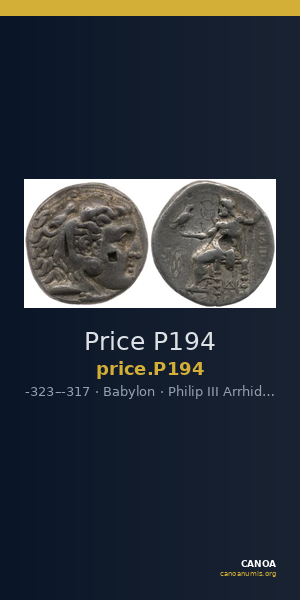 Price P194 — CANOA