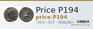 Price P194 — CANOA
