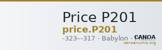 Price P201 — CANOA