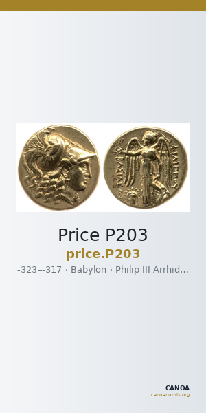 Price P203 — CANOA