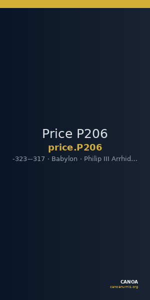 Price P206 — CANOA