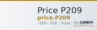 Price P209 — CANOA