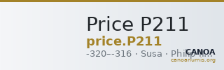 Price P211 — CANOA