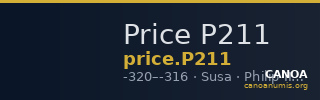 Price P211 — CANOA