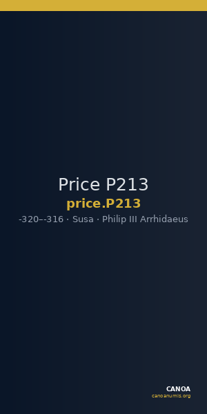 Price P213 — CANOA