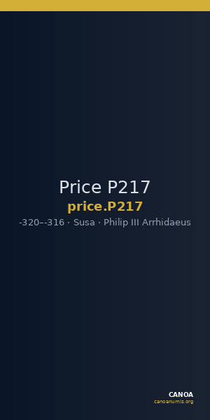 Price P217 — CANOA