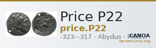 Price P22 — CANOA