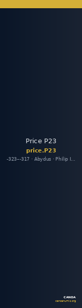 Price P23 — CANOA