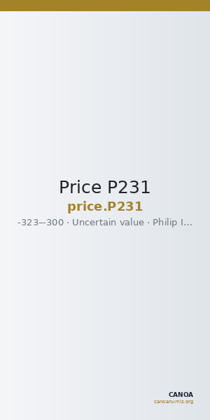 Price P231 — CANOA