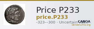 Price P233 — CANOA