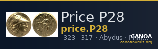Price P28 — CANOA