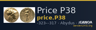 Price P38 — CANOA