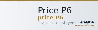 Price P6 — CANOA