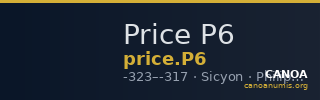 Price P6 — CANOA
