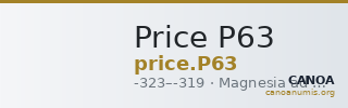 Price P63 — CANOA