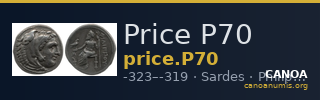 Price P70 — CANOA