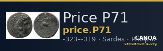 Price P71 — CANOA