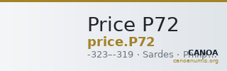 Price P72 — CANOA