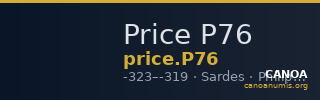 Price P76 — CANOA