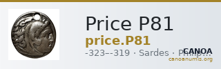 Price P81 — CANOA