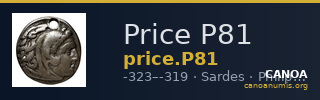 Price P81 — CANOA
