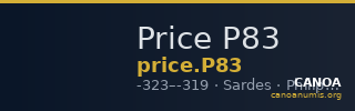 Price P83 — CANOA