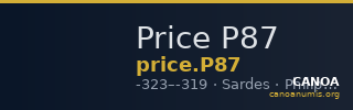 Price P87 — CANOA