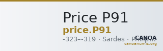 Price P91 — CANOA