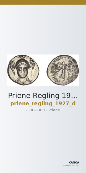 Priene Regling 1927 D — CANOA