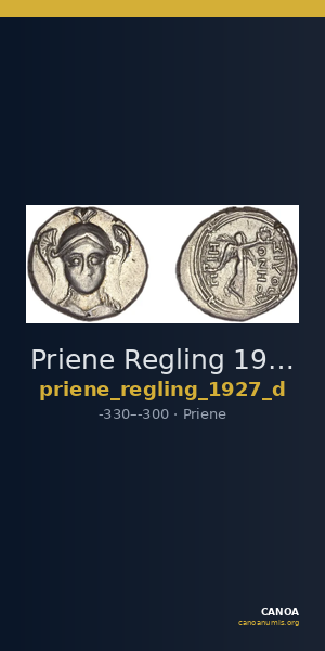 Priene Regling 1927 D — CANOA