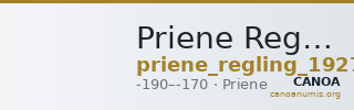 Priene Regling 1927 E — CANOA