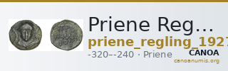 Priene Regling 1927 Q — CANOA