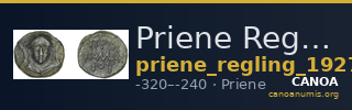 Priene Regling 1927 Q — CANOA
