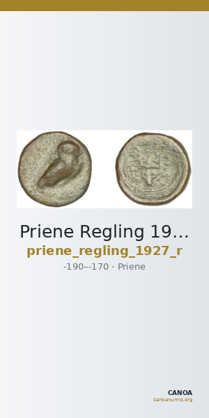 Priene Regling 1927 R — CANOA