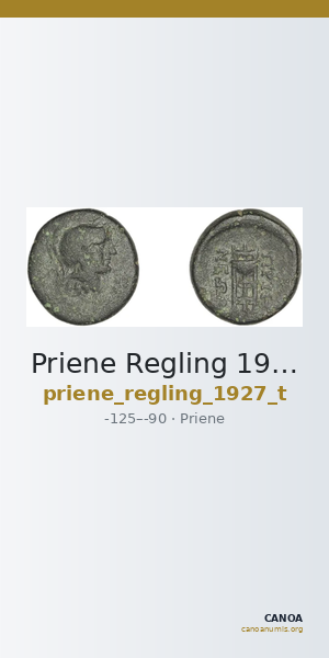 Priene Regling 1927 T — CANOA