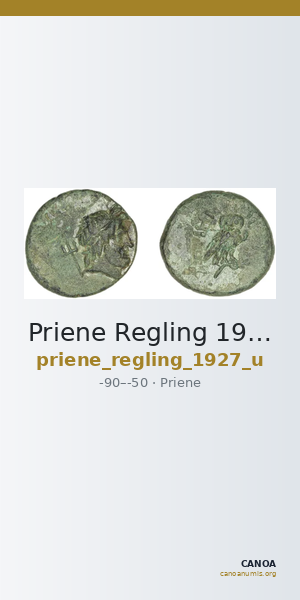 Priene Regling 1927 U — CANOA
