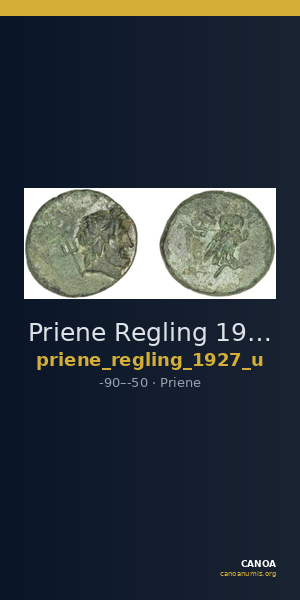 Priene Regling 1927 U — CANOA