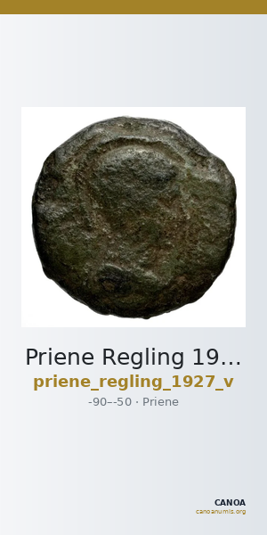 Priene Regling 1927 V — CANOA