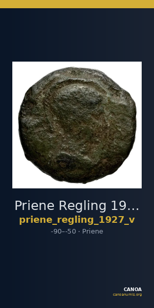 Priene Regling 1927 V — CANOA