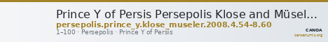 Prince Y of Persis Persepolis Klose and Müseler 2008 4, 54-58, 60 — CANOA
