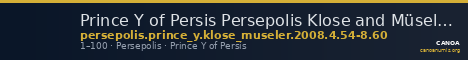 Prince Y of Persis Persepolis Klose and Müseler 2008 4, 54-58, 60 — CANOA