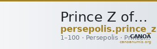 Prince Z of Persis Persepolis Klose and Müseler 2008 4, 61-4 — CANOA