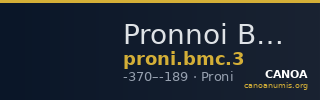 Pronnoi BMC Proni 3 — CANOA